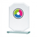 Detail LuxorJet color printing glass trophy Detail LuxorJet color printing glass trophy