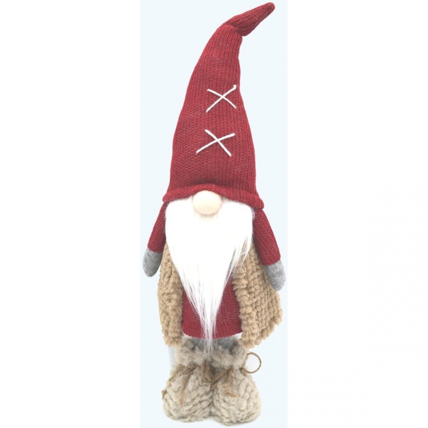 Saska Garden elf with a beard 17x10x59cm
