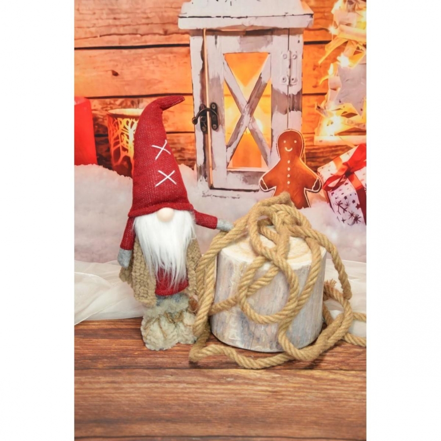 Saska Garden elf with a beard 17x10x59cm – 3
