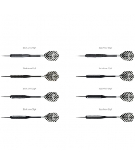 Harrows Darts Steeltip Black ARROW 3x20gK