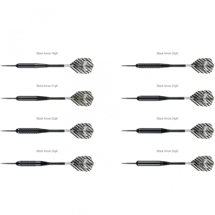 Harrows Darts Steeltip Black ARROW 3x20gK