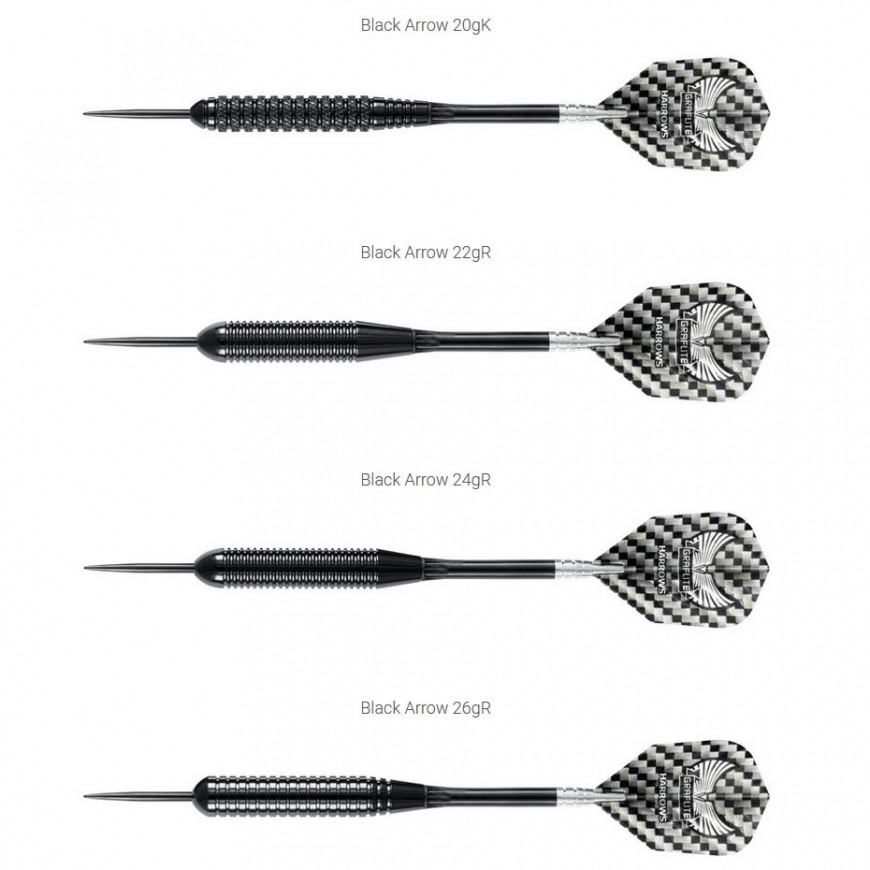 Harrows Darts Steeltip Juodas ARROW 3x20gK – 2