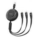 3in1 USB to USB-C / Lightning / Micro USB Cable, Mcdodo CA-3570, 1.2m (Black) 3in1 USB to USB-C / Lightning / Micro USB Cable, Mcdodo CA-3570, 1.2m (Black)