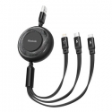 3in1 USB to USB-C / Lightning / Micro USB Cable, Mcdodo CA-3570, 1.2m (Black) 3in1 USB to USB-C / Lightning / Micro USB Cable, Mcdodo CA-3570, 1.2m (Black)