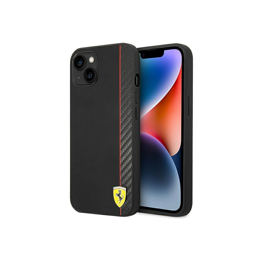 Ferrari FEHCP14MAXBK iPhone 14 Plus 6.7" Black/Black Hard Carbon Case – 3