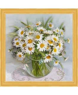 Beldizart Diamond painting set morning chamomile 40х40 cm AZ-1511