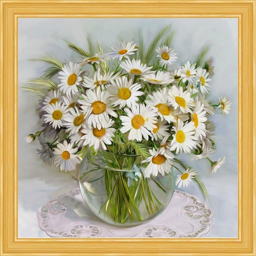 Beldizart Diamond painting set morning chamomile