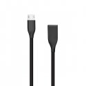 Extra Digital Silicone cable USB-Micro USB (black, 2m)