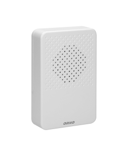 Orno Elektroninis vieno tono laidinis durų skambutis LARK MAXI AC, 230V, baltas