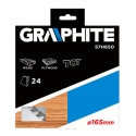 GRAPHITE Diskinio pjovimo diskas, Widia, 165 x 30 mm, 24 dantukai GRAPHITE Diskinio pjovimo diskas, Widia, 165 x 30 mm, 24 dantukai