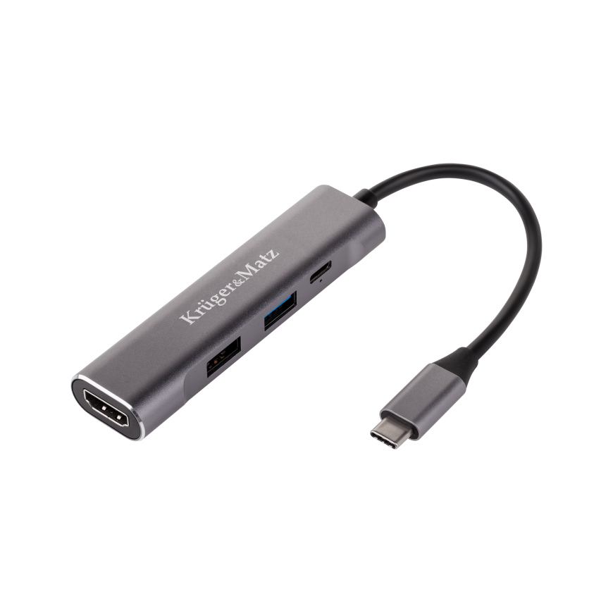 Kruger & Matz C tipo USB į HDMI / USB 3.0 / USB 2.0 / C prievadą – 2