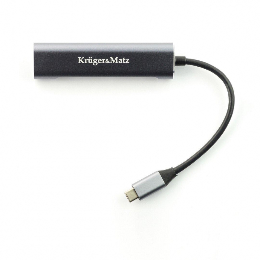 Kruger & Matz C tipo USB į HDMI / USB 3.0 / USB 2.0 / C prievadą – 5