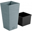 Prosperplast FURU SQUARE flower pot - concrete Prosperplast FURU SQUARE flower pot - concrete