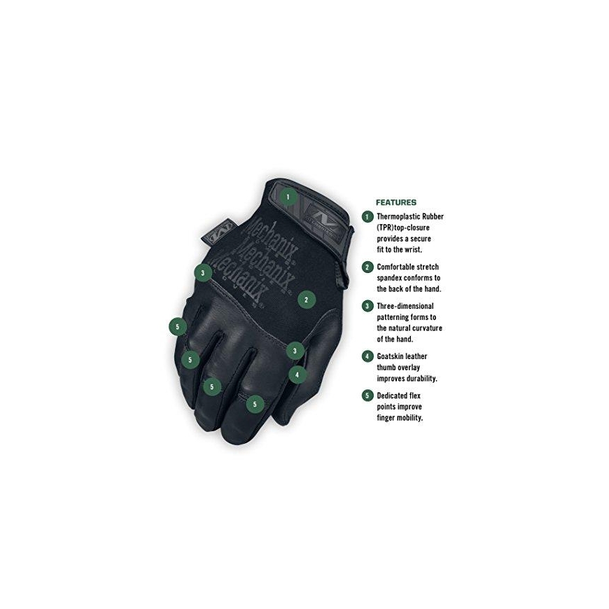 Mechanix Wear Taktinės pirštinės Mechanix TS RECON juodos M dydis. – 3