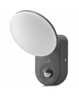 Ceiling light Maclean Energy MCE367 LED wall light with PIR sensor - PC + ALU, 15W (1100lm) Neutral White 4000K IP65 gray