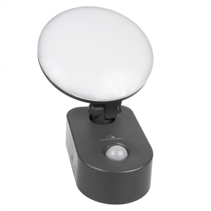 Ceiling light Maclean Energy MCE367 LED wall light with PIR sensor - PC + ALU, 15W (1100lm) Neutral White 4000K IP65 gray – 5