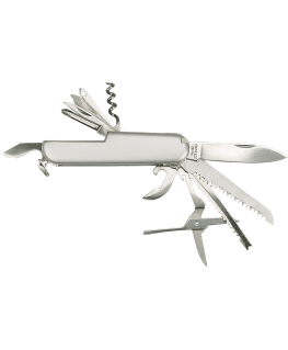 Topex 11 blade pocket knife, stainless steel