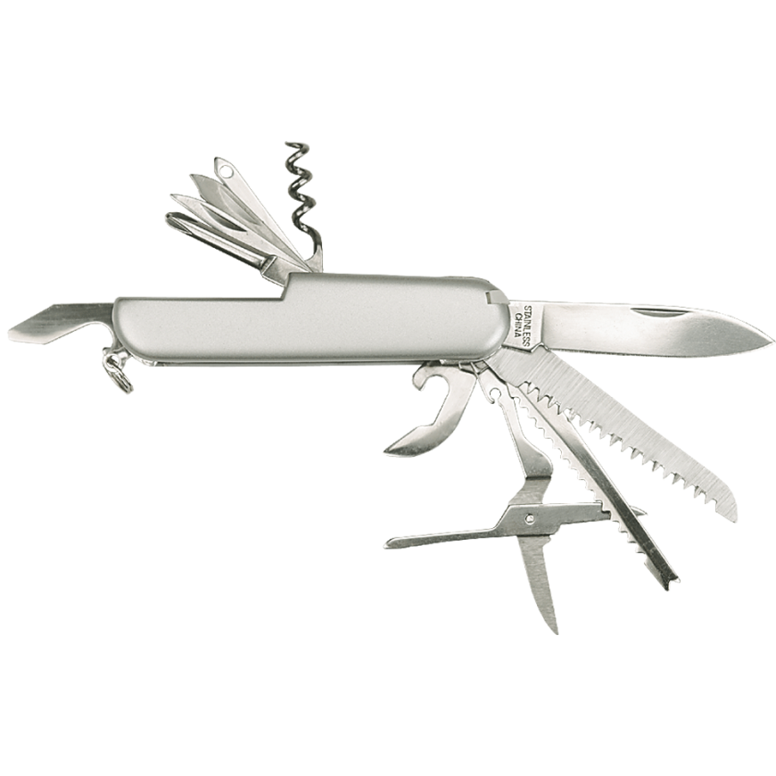 Topex 11 blade pocket knife, stainless