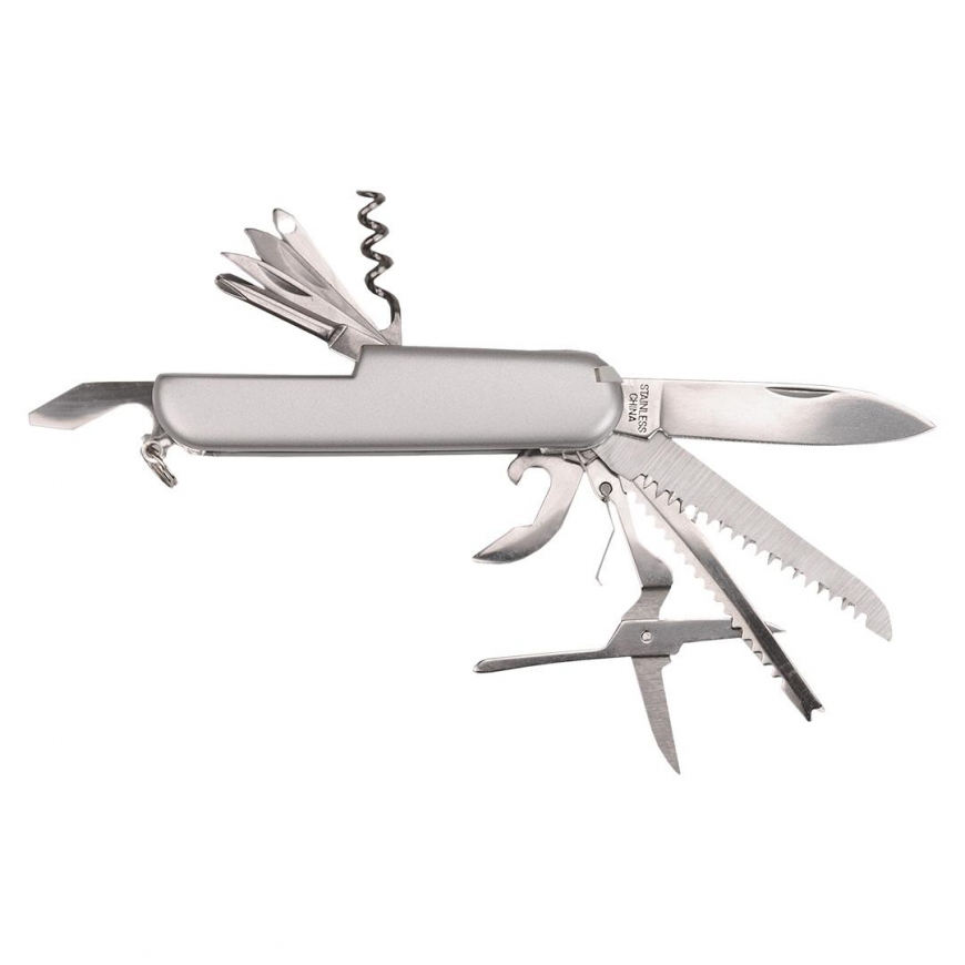 Topex 11 blade pocket knife, stainless steel – 4