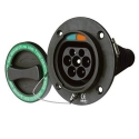 Electric car socket Duosida Type 2 (Male), 32A, 3-phase Electric car socket Duosida Type 2 (Male), 32A, 3-phase