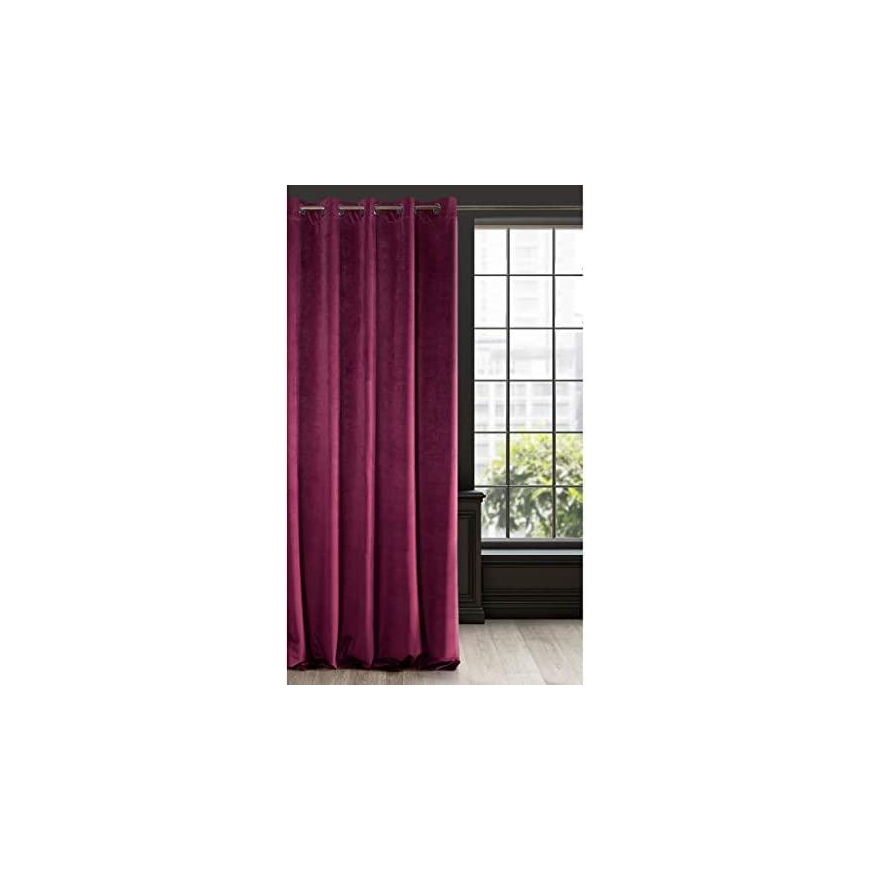Eurofirany DIVA LINE RIA Minkšto aksomo naktinė užuolaida, 140X250 cm, kilpos / žiedai, spalva: bordo – 3