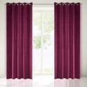 Eurofirany DIVA LINE RIA Minkšto aksomo naktinė užuolaida, 140X250 cm, kilpos / žiedai, spalva: bordo Eurofirany DIVA LINE RIA Minkšto aksomo naktinė užuolaida, 140X250 cm, kilpos / žiedai, spalva: bordo