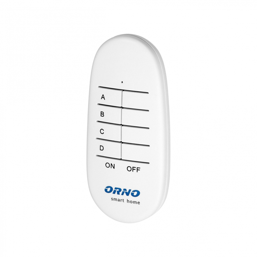 4 kanalų nuotolinio valdymo pultelis, skirtas ORNO Smart Home potinkinėms relėms ir lizdams – 5