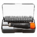 Neo Precision screwdriver bits with handle, 17 pcs. in a set. Neo Precision screwdriver bits with handle, 17 pcs. in a set.