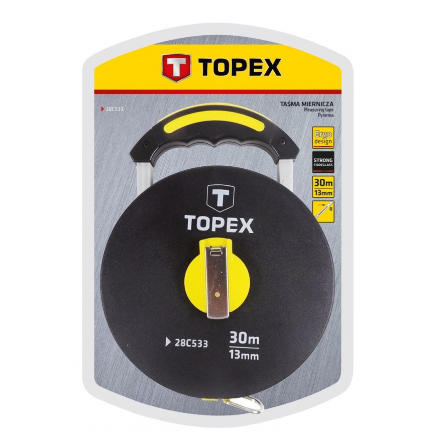 Topex Matavimo juosta, stiklo pluoštas, 30 m – 3