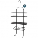 Mondex Półka bath 25x12xh45cm 3-półkowa metal sp. black