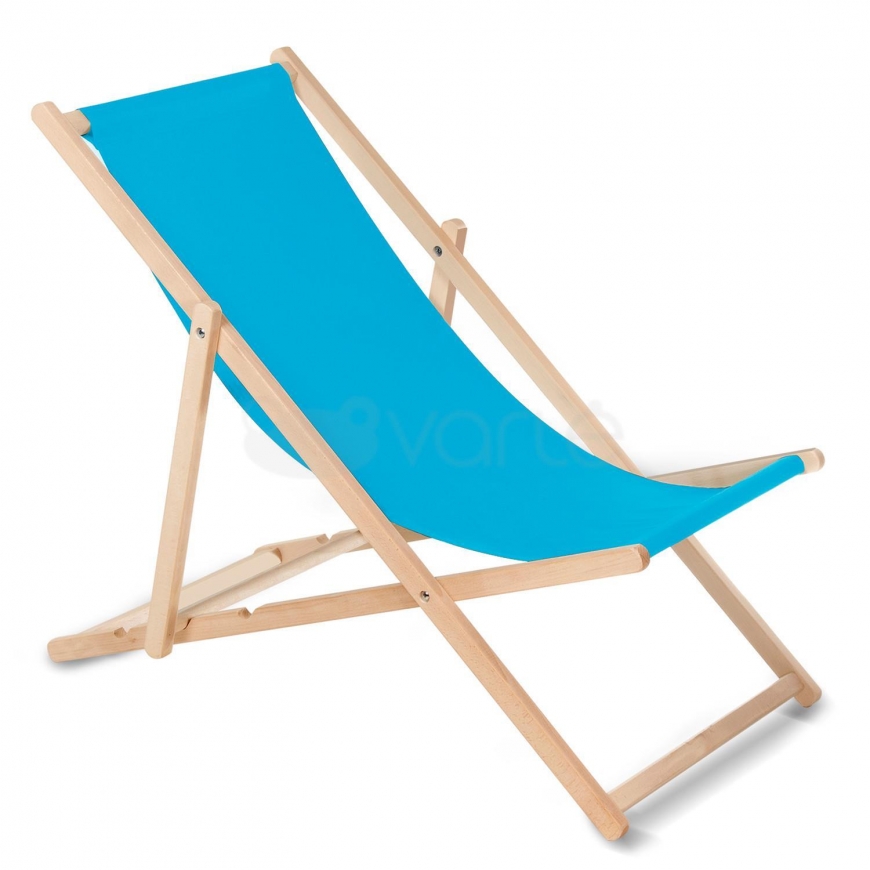 Classic beech chaise longue GreenBlue GB183 blue