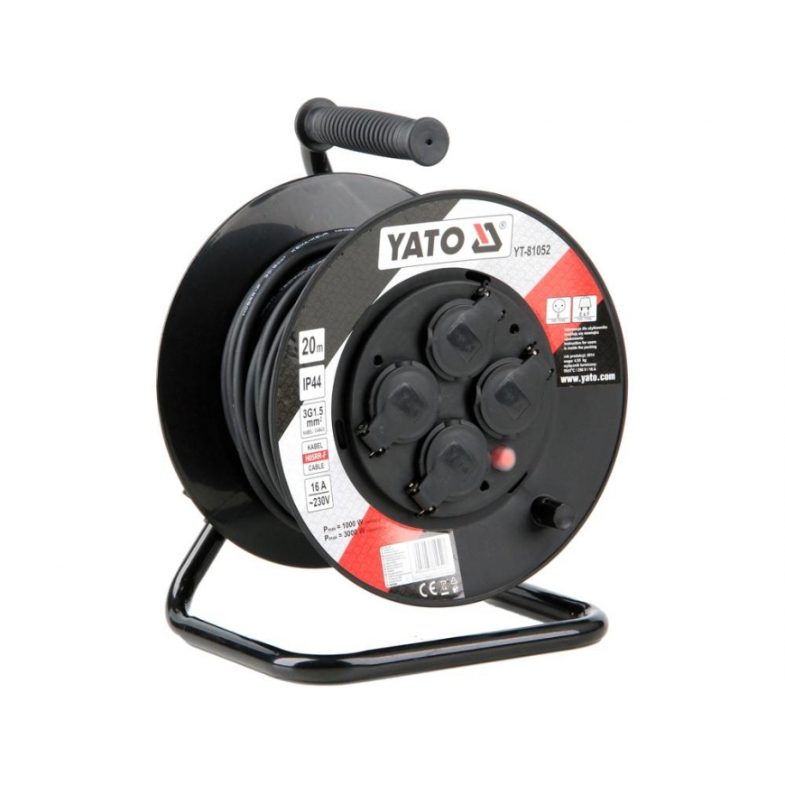 Yato YT-81052 kaablirull 4 vahelduvvoolu kontakt 20 m