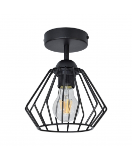 Pakabinamas šviestuvas Orno WAYA sieninis šviestuvas, galia maks. 1x60W, E27, juodas, trumpas