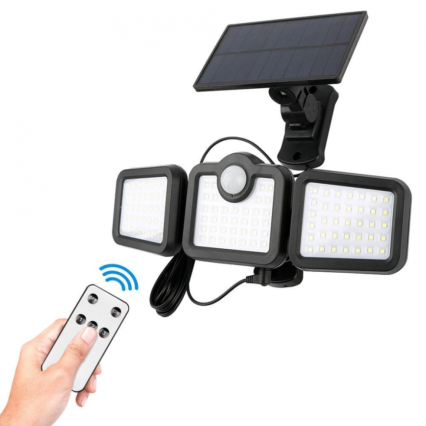 SUNARI solar lamp LED FLS-04 108*SMD PIR 10W 800lm 6000K 2400mAh Li-Ion Forever Light – 3