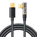 USB-C cable for Lightning Joyroom S-CL020A6 1.2m, 20W, angled (black)