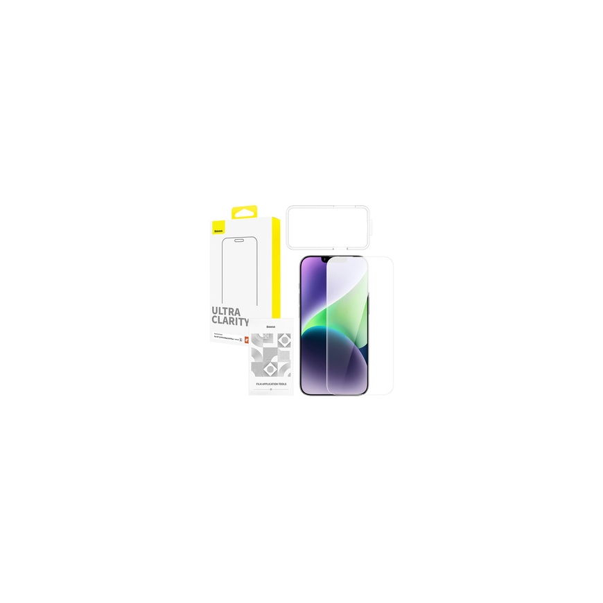 Tempered Glass screen protector Baseus OS Diamond Series HD for Iphone 13 Pro Max/14 Plus(Clear) – 2