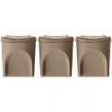Prosperplast WASTE BAGS 25 l SORTIBOX SET3 PCS. ECOWOOD