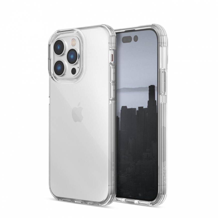 Dėklas „Raptic X-Doria Clear Case iPhone 14 Pro Max“ šarvuotas skaidrus dangtelis