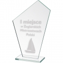 Tryumf Engraved glass trophy