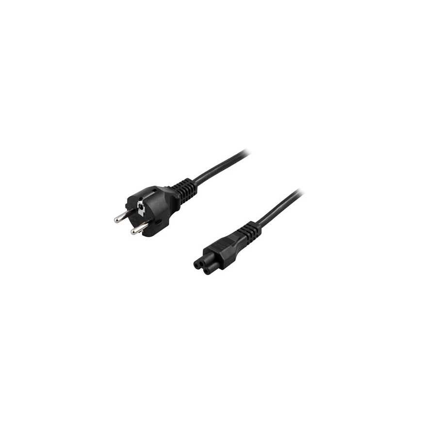 Deltaco DEL-109G elektrības kabelis Melns 5 m C5 uzmava