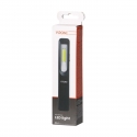 Orno Workshop LED lamp 3W 200lm + 3W 150lm, 1200mah, 3 modes: 100%, 50%, front LED, magnet, sling Orno Workshop LED lamp 3W 200lm + 3W 150lm, 1200mah, 3 modes: 100%, 50%, front LED, magnet, sling