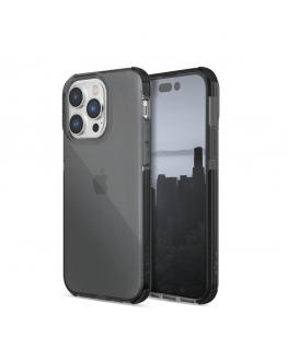 Dėklas Raptic X-Doria Clear Case iPhone 14 Pro šarvuotas dangtelis pilkas
