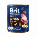 Brit Premium By Nature Turkey&Liver dla psów 800g