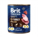 Brit Premium By Nature Turkey&Liver dla psów 800g