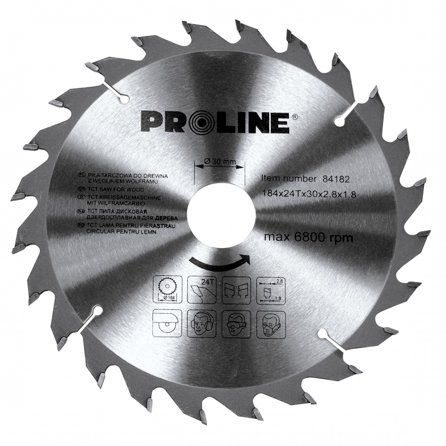 Proline Pro-Line diskinis pjūklas medienai su karbido antgaliu 30x350mm 80z - 84358 – 2