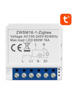 Smart Switch Module ZigBee Avatto ZWSM16-W1 TUYA