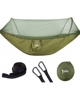Enero Camp TOURIST HAMMOCK FOR 2 PERSONS 270X140CM WITH MOSQUITO NET BLUE