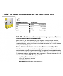 Šlifavimo popierius ant porolono KLINGSPOR PS 73 BWF 115x25000 P 320