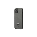 Case Guess GUHCP14MPSATLG iPhone 14 Plus 6.7 inch Silver / Silver Solid SaffianoTriangle Logo Case Guess GUHCP14MPSATLG iPhone 14 Plus 6.7 inch Silver / Silver Solid SaffianoTriangle Logo