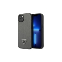 Case Guess GUHCP14MPSATLG iPhone 14 Plus 6.7 inch Silver / Silver Solid SaffianoTriangle Logo Case Guess GUHCP14MPSATLG iPhone 14 Plus 6.7 inch Silver / Silver Solid SaffianoTriangle Logo